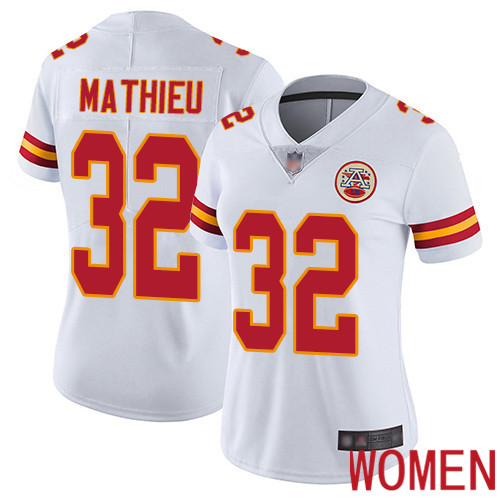 Women Kansas City Chiefs #32 Mathieu Tyrann White Vapor Untouchable Limited Player Football Nike NFL Jersey
